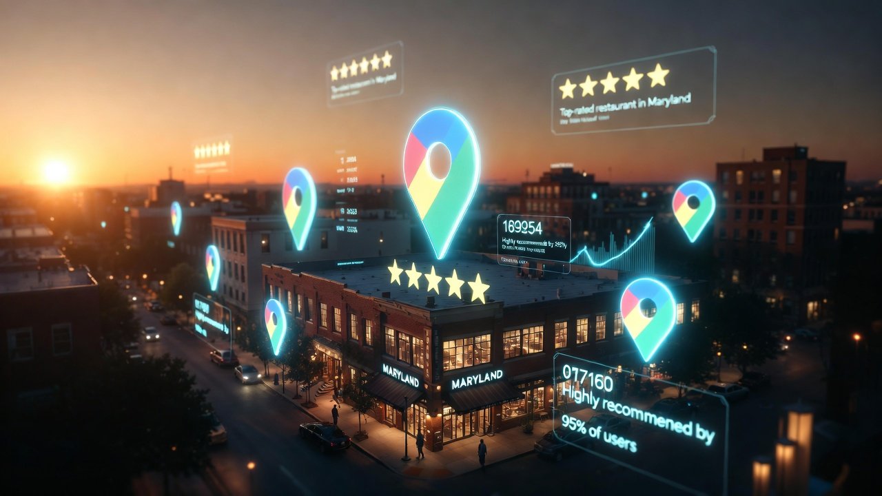 Google Maps Domination Concept