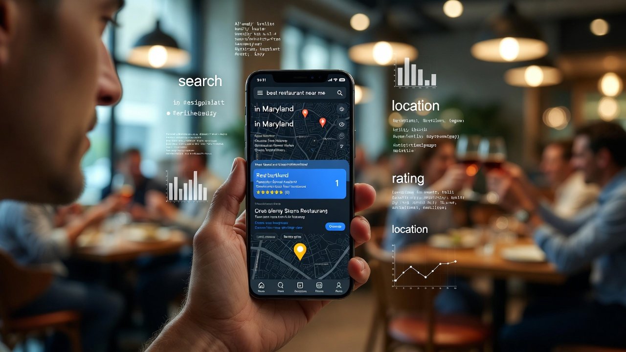 Mobile “Near Me” Search Concept