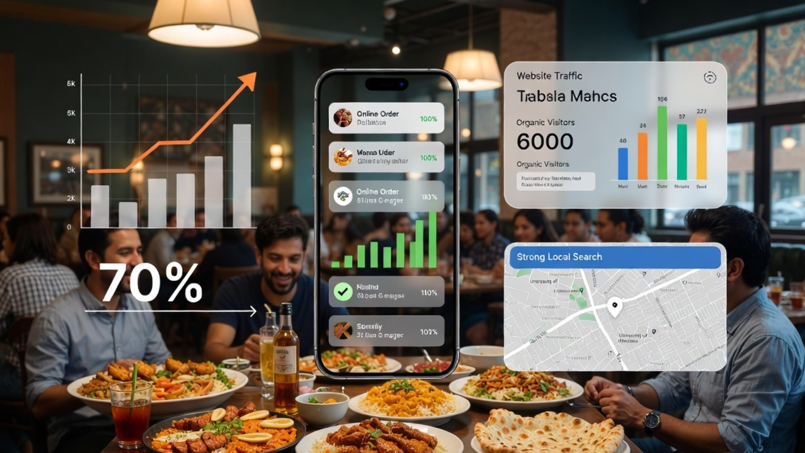 Indian restaurant thriving after digital marketing growth