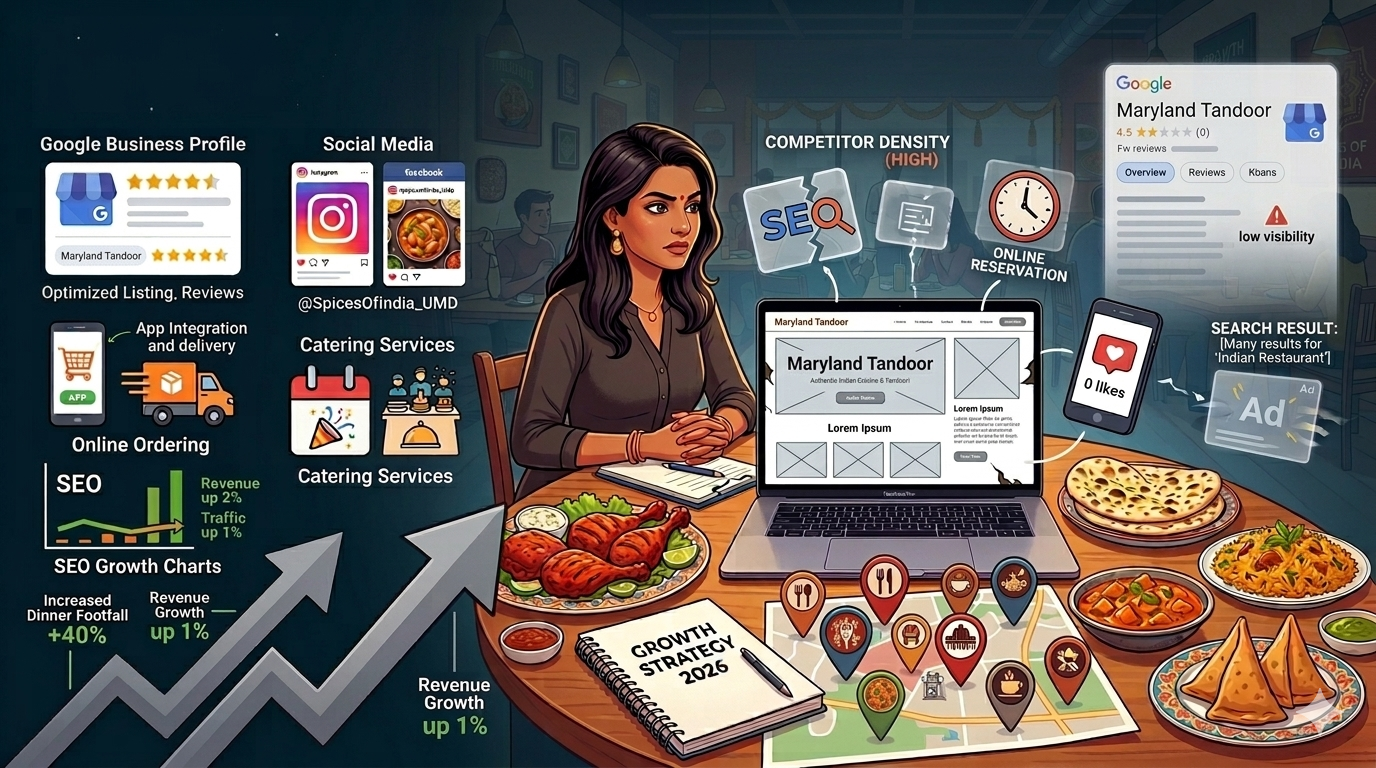 Maryland Tandoor - Indian Restaurant Challenges